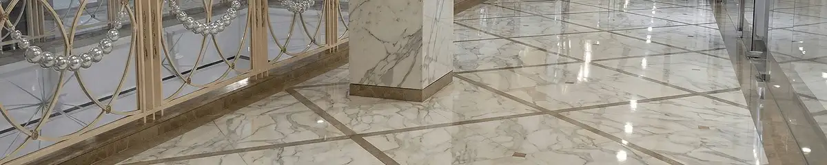 Beautiful marble floor professionally installed in Kansas City, MO