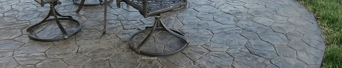 Garden relaxation area with professionally installed stone flooring in Kansas City MO